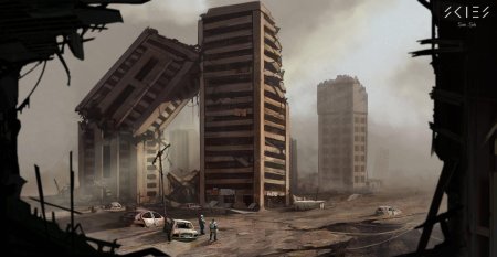 Руины города зомби апокалипсис