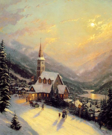 Американский художник томас кинкейд рождество