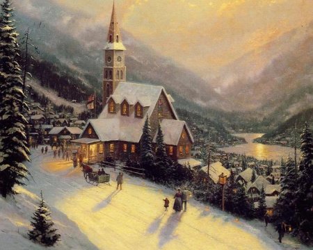 Американский художник томас кинкейд рождество