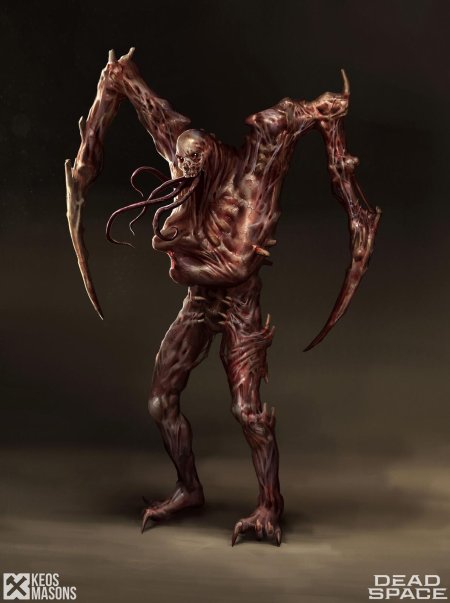 Dead space некроморф концепт арт