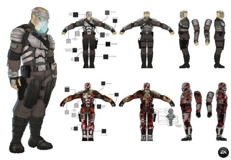 Dead space 3 костюмы концепт арт