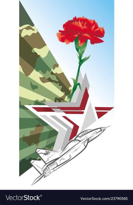 23 февраля вектор