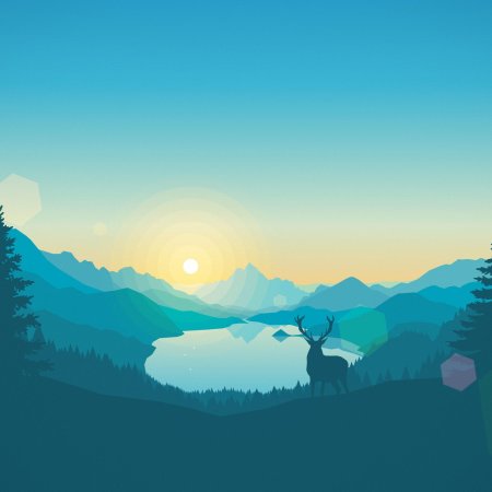 Firewatch лес река горы