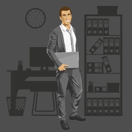 Современный бизнесмен рисунок