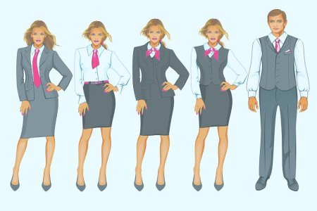 Деловой стиль одежды рисунок