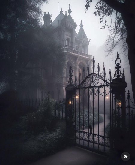 Haunted victorian mansion