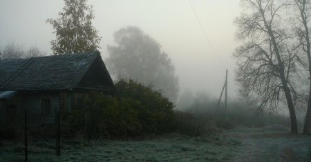 Деревня в тумане