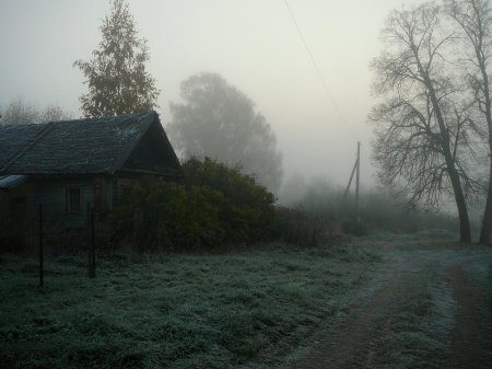 Деревня в тумане