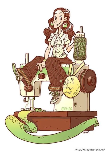 Рисунок швеи