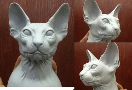 Кошка сфинкс скульптура