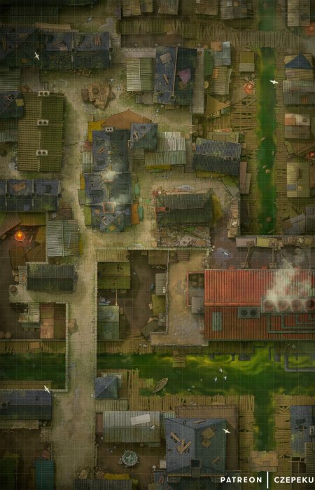 Battlemap деревня днд
