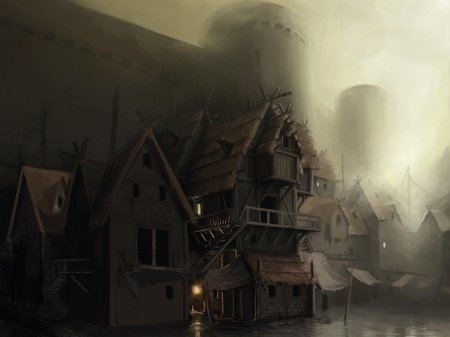 Постоялый двор фэнтези арт