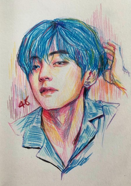 Bts тэхён скетчи