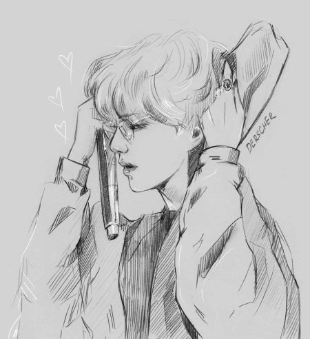 Bts тэхён скетчи
