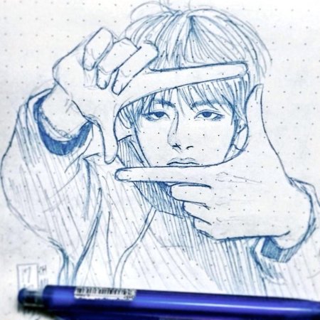 Bts тэхён скетчи