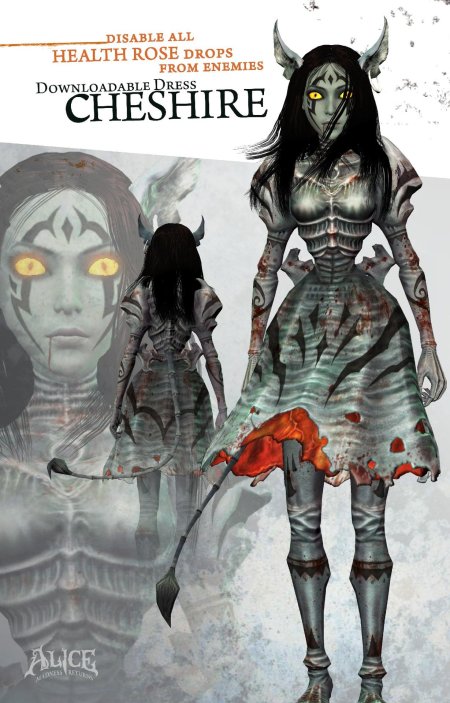 Alice madness returns платье чешир