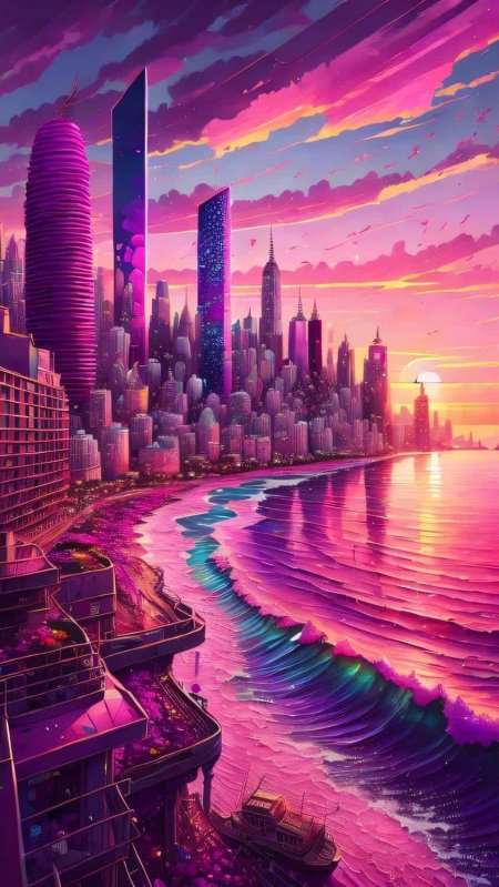 Пейзаж город