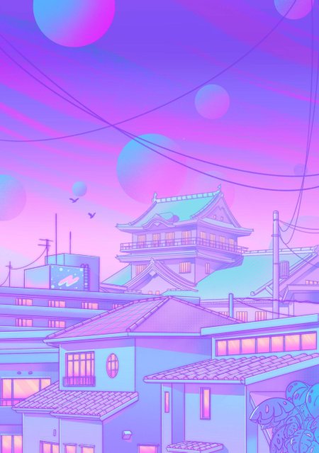 Aesthetic vaporwave