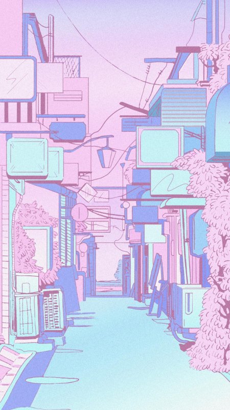 Vaporwave аниме эстетика