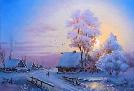 Художник сергей кольба зимний вечер