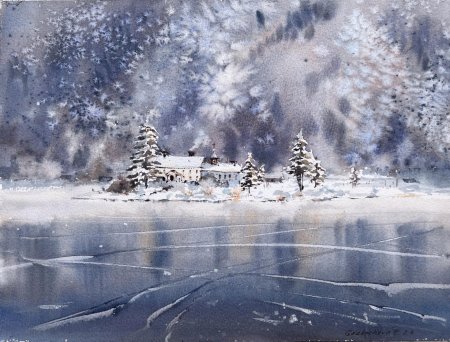Калачева вероника зимний пейзаж