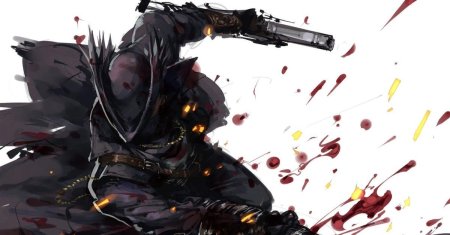 Bloodborne art охотник