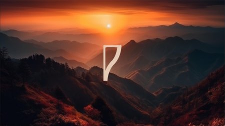 Закат в горах