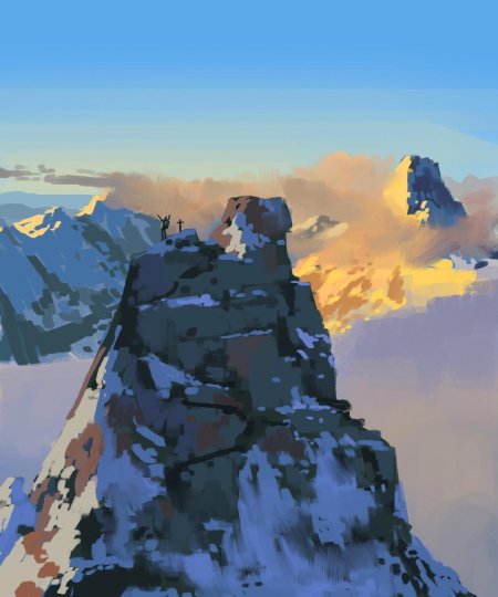 Картина горы эверест