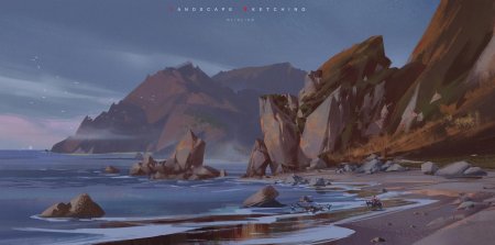 Живопись морской пейзаж