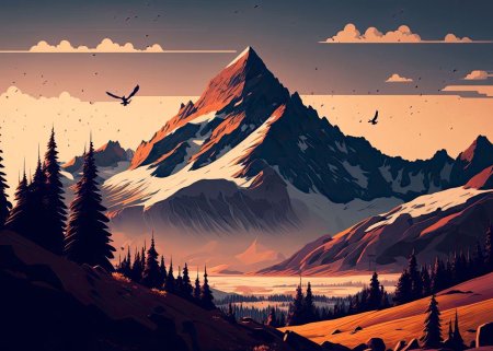 Пейзажи рисунки