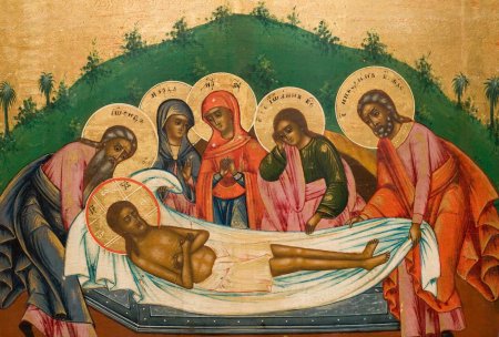 Погребение господа иисуса христа икона