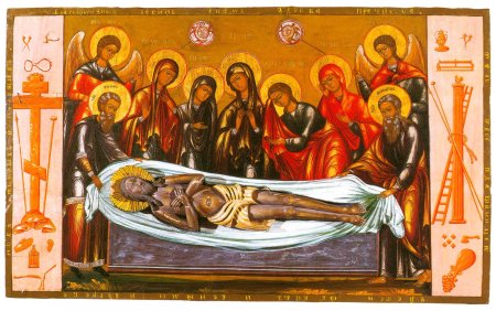 Погребение господа иисуса христа икона