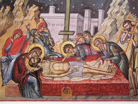 Икона погребение иисуса христа