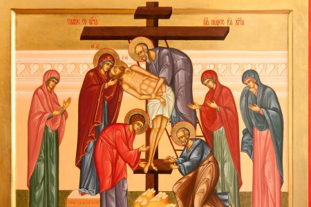 Икона снятие с креста иисуса христа