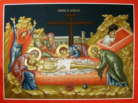 Икона погребение иисуса христа