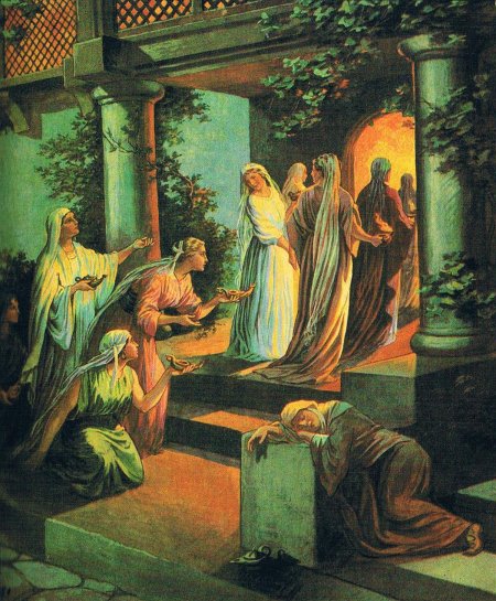 Великий вторник.притча о 10 девах.