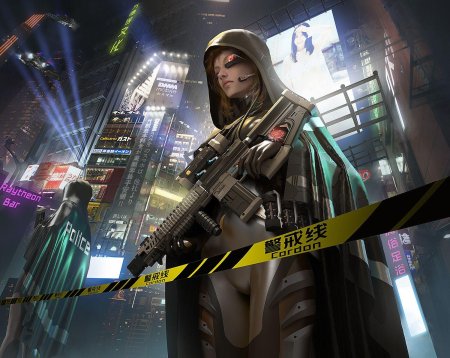 Cyberpunk 2077 снайпер