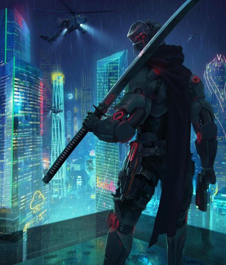 Cyberpunk 2077 концепт солдаты