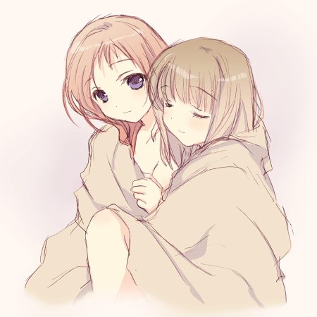 Две девушки аниме