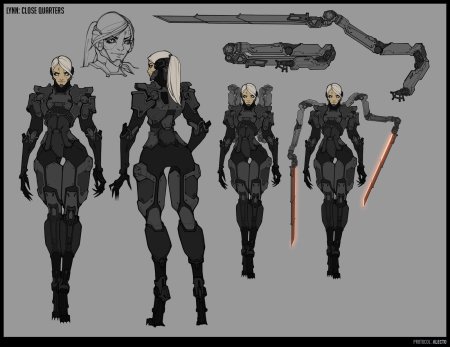 Scifi одежда киберпанк концепт арт