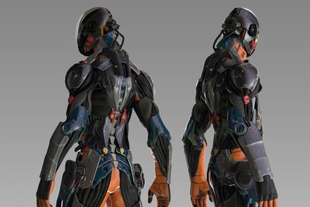 Sci fi art cyborg костюмы
