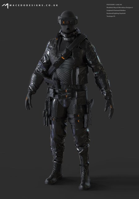 Sci fi стелс костюм
