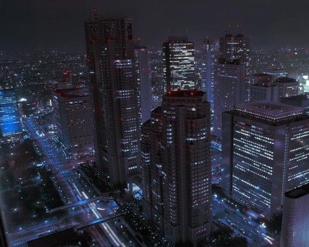 Небоскреб ночью