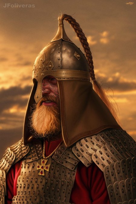 Витязь древнерусский воин богатырь