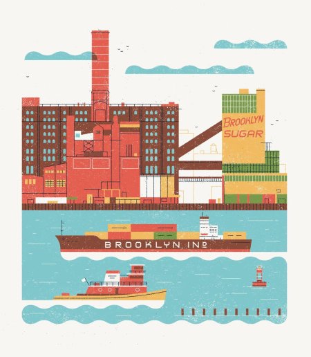 Domino sugar factory, нью-йорк