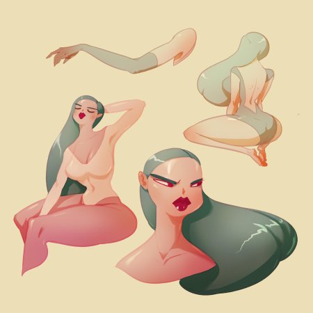 Рисунки русалка