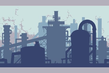 Industrial pixel art