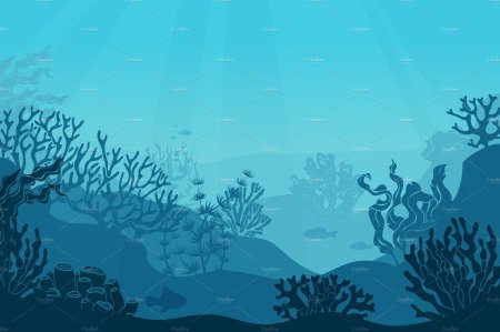 Силуэт морского дна