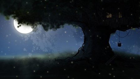 Фон лунная ночь