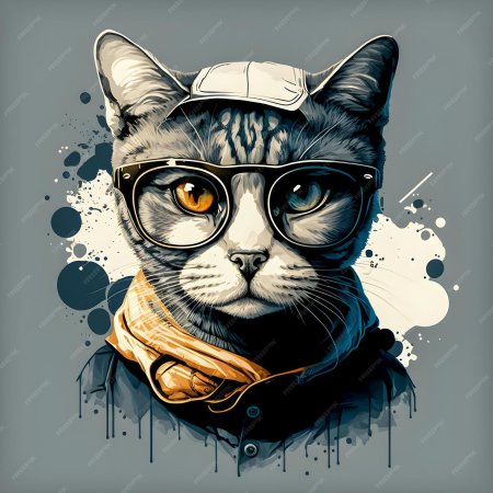 Кот-хипстер гамильтон